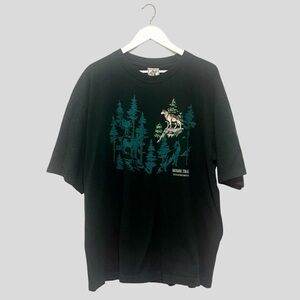 Vintage Alore Wolf T-Shirt Mohawk Trail Massachusetts Green Single Stitch XXL
